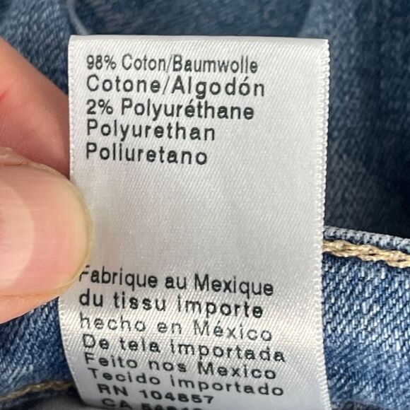 AG Adriano Goldschmied The Stevie Slim Straight Ankle Raw Hem Jeans Sz 26 - Picture 8 of 14